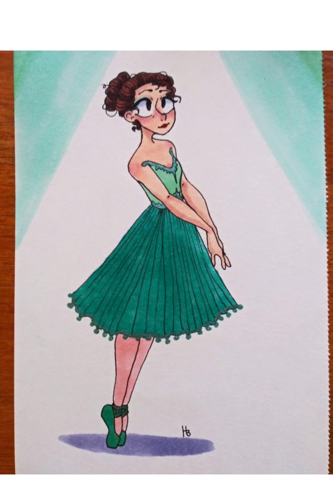 Drew this for my friend's birthday since she takes ballet classes with me!