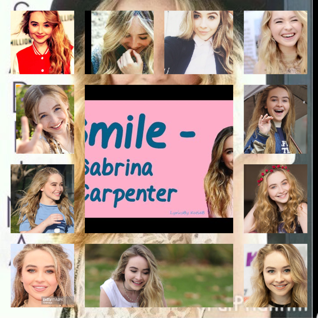 Smile by Sabrina carpenter