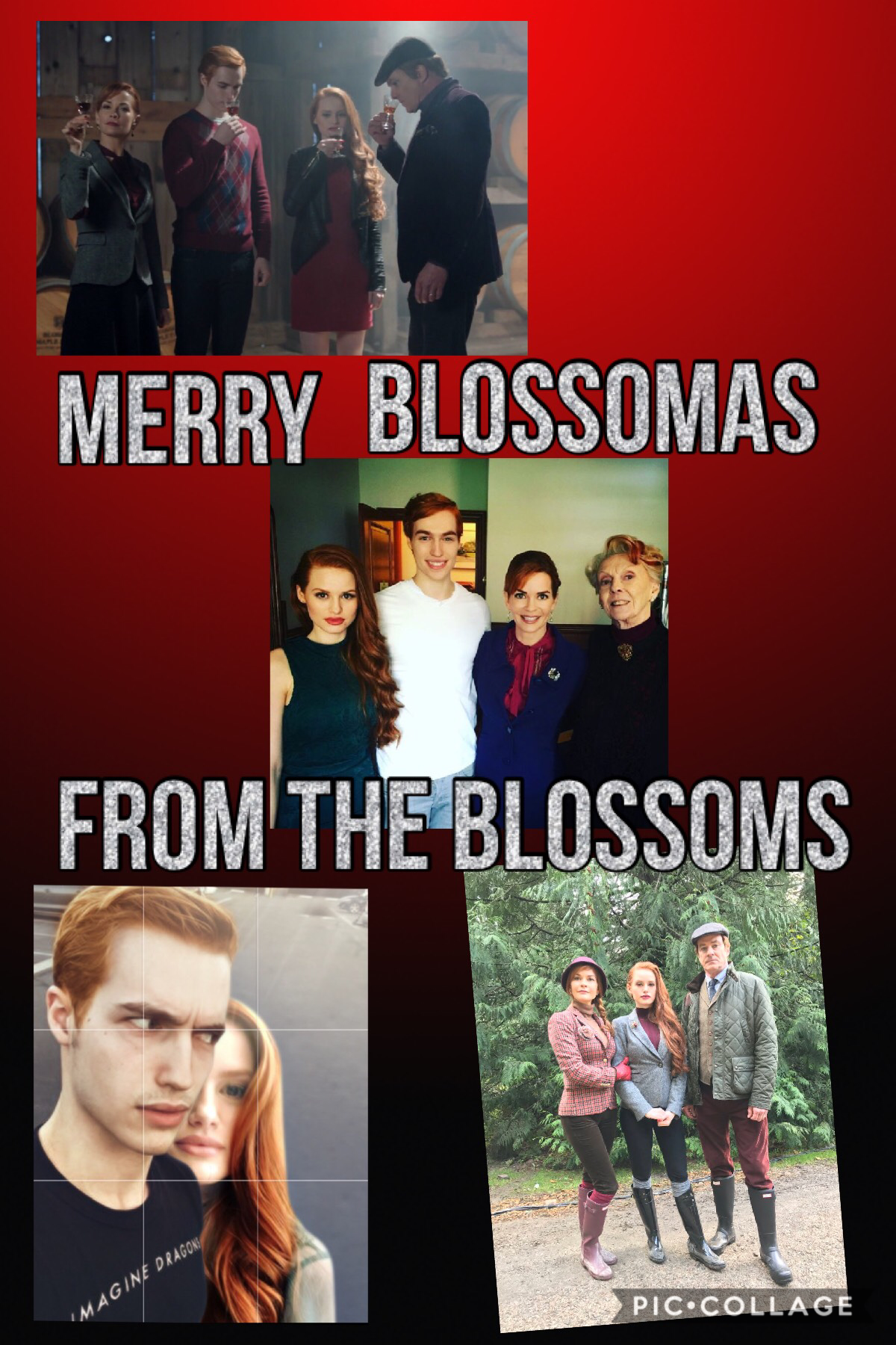 Riverdale Christmas collage blossoms edition 