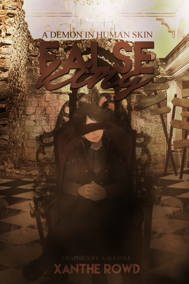False King :::: a cover I made for a graphics comp on Wattpad....