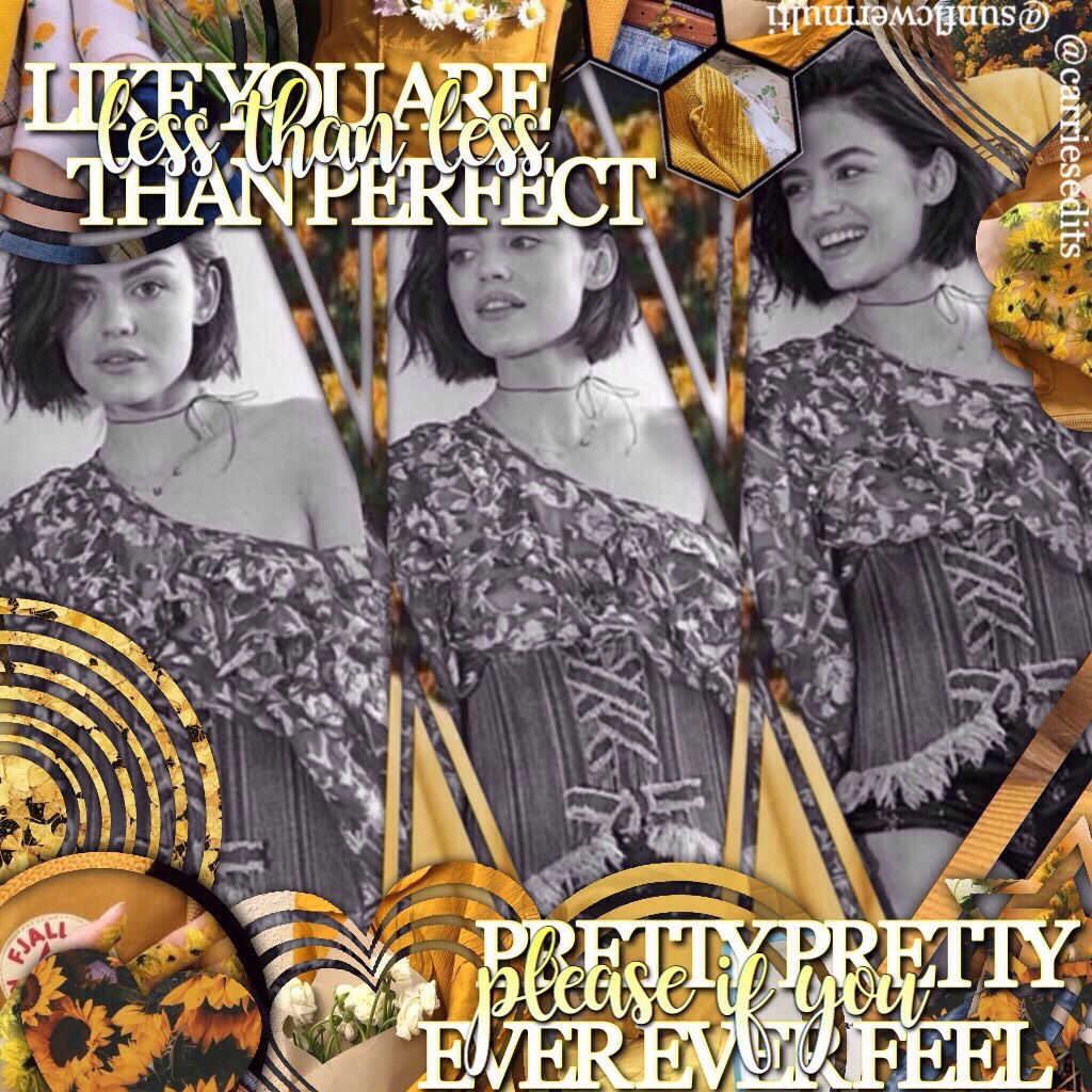 💛✨ CLICK! ✨💛

just started watching PLL and I'm OBSESSED 😍

also Lucy Hale is my new boo I fricken love herrrr 😊😘

pleaseeeee don't spoil anything in the comments!!

oh and also I made an Instagram for my edits @sunflcwermulti 🌻