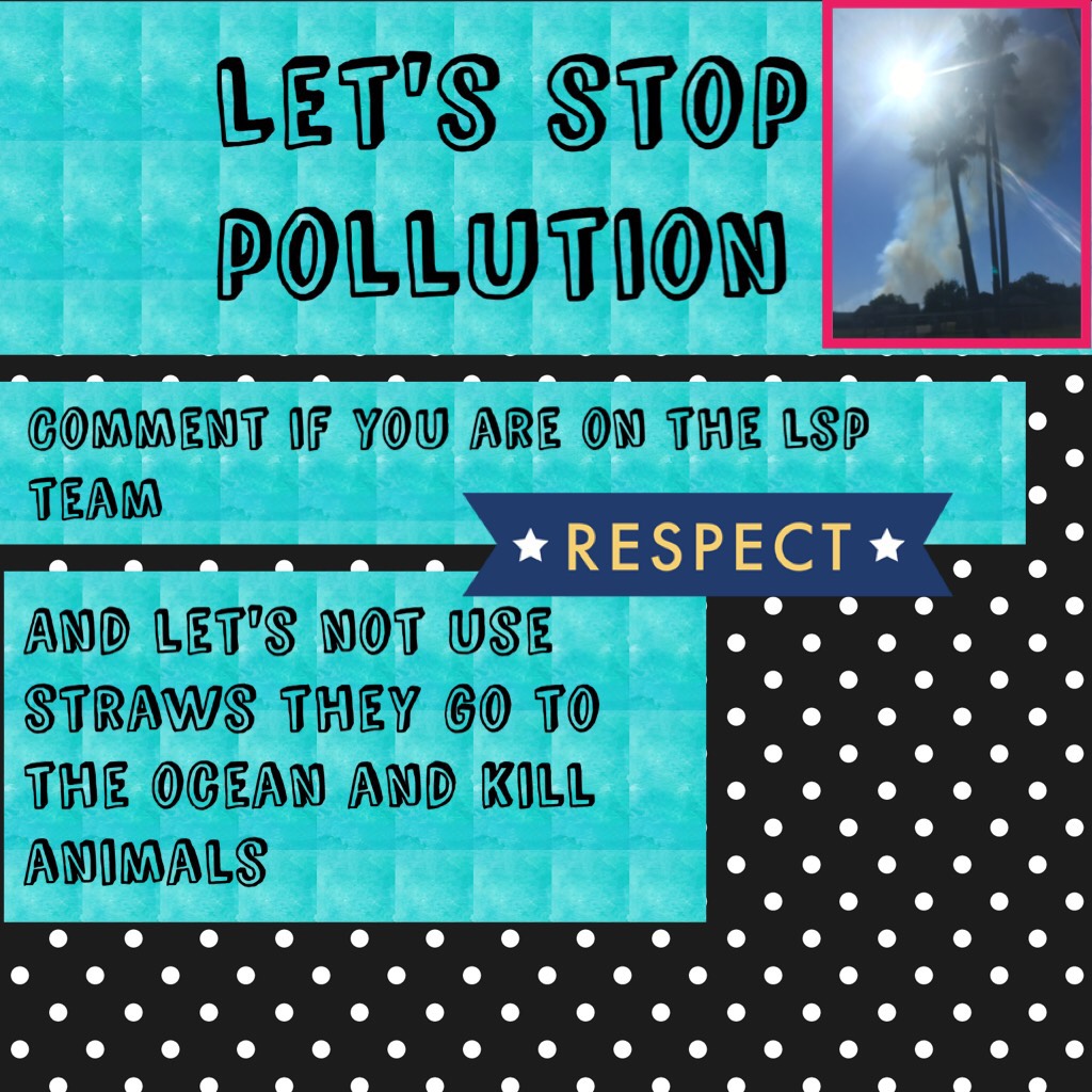 Let's stop pollution 
