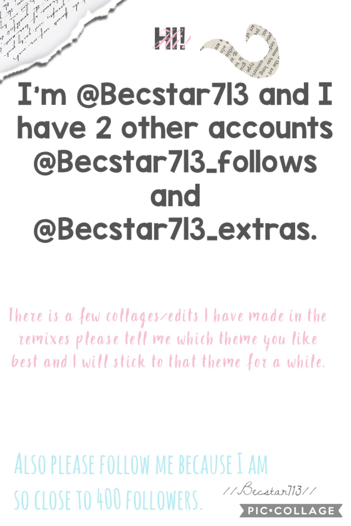 Hi! I’m Becstar713!