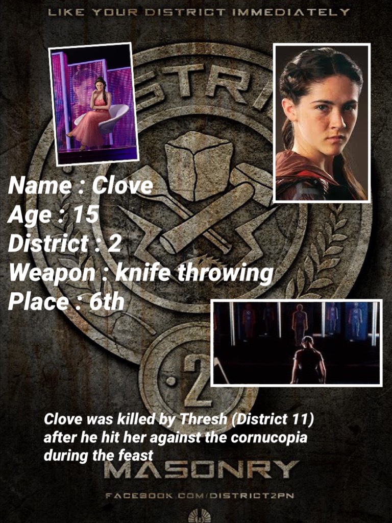 Hunger Games...

Clove