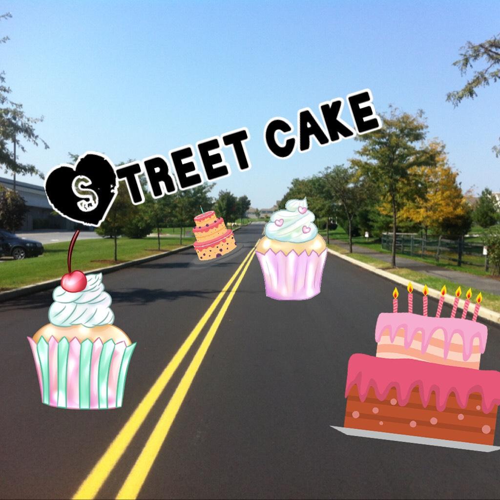Street cake! FOLLOW to be a street cake FAM! 🎂