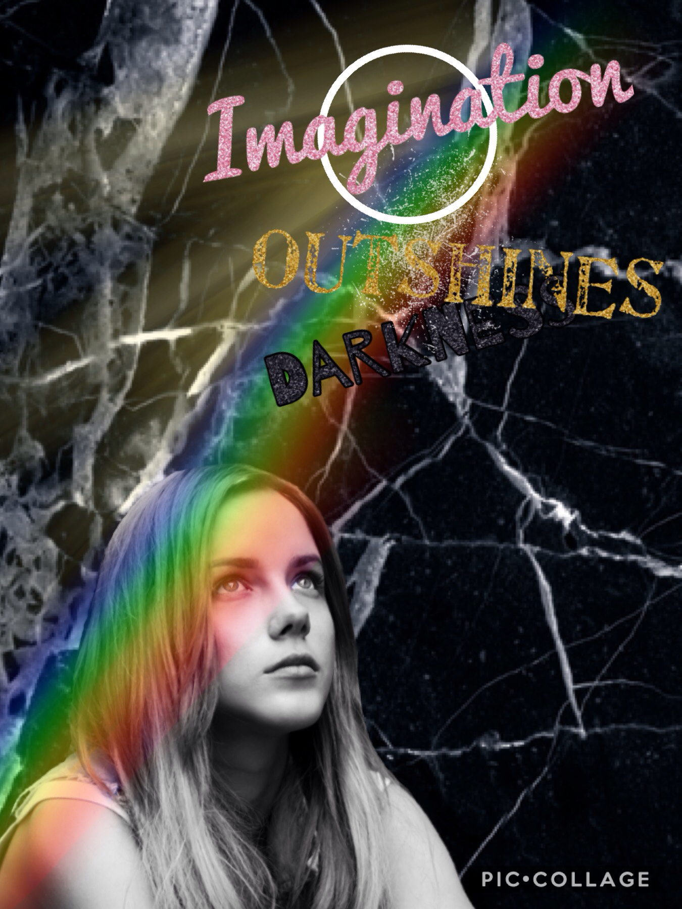 Imagination outshines darkness 