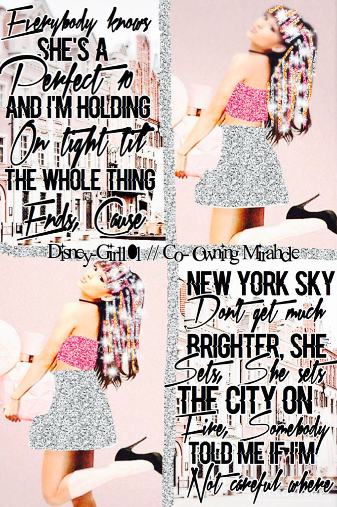     👑Click👑
Simple Ari edit☺️ This song is so amazing😍 I love it am you should listen to it, It's called 'She sets the city on fire'!💕 Rate 1-10🙏🏽😚 Hope Maria is having fun on vacation😊💗