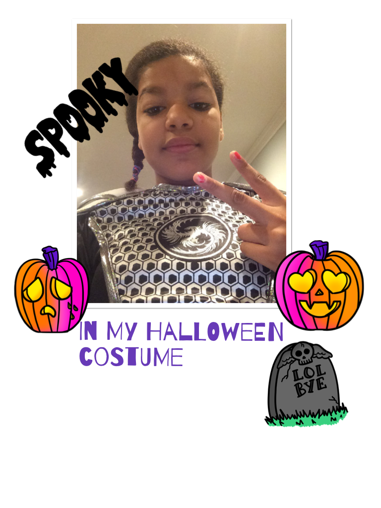 In my Halloween costume 
