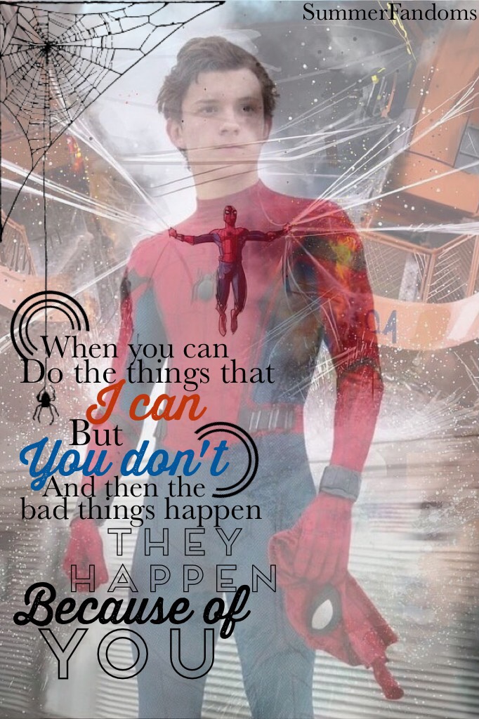 ❤️🕷Click!🕷❤️
Spiderman Homecoming was so good! Comment if you love Tom Holland😍 hope you like this, collage #3: Spiderman❤️