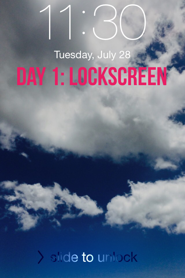 Day 1: lockscreen 