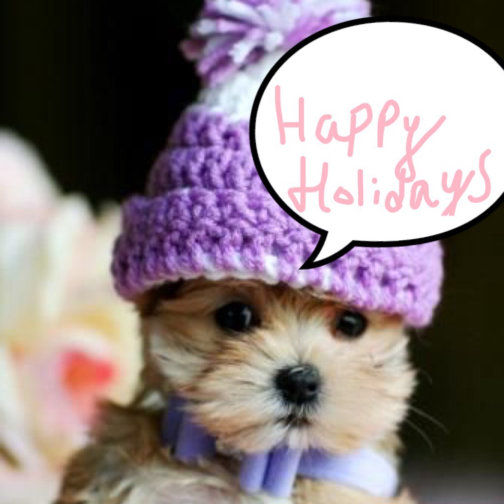                  This little puppy would like to say...