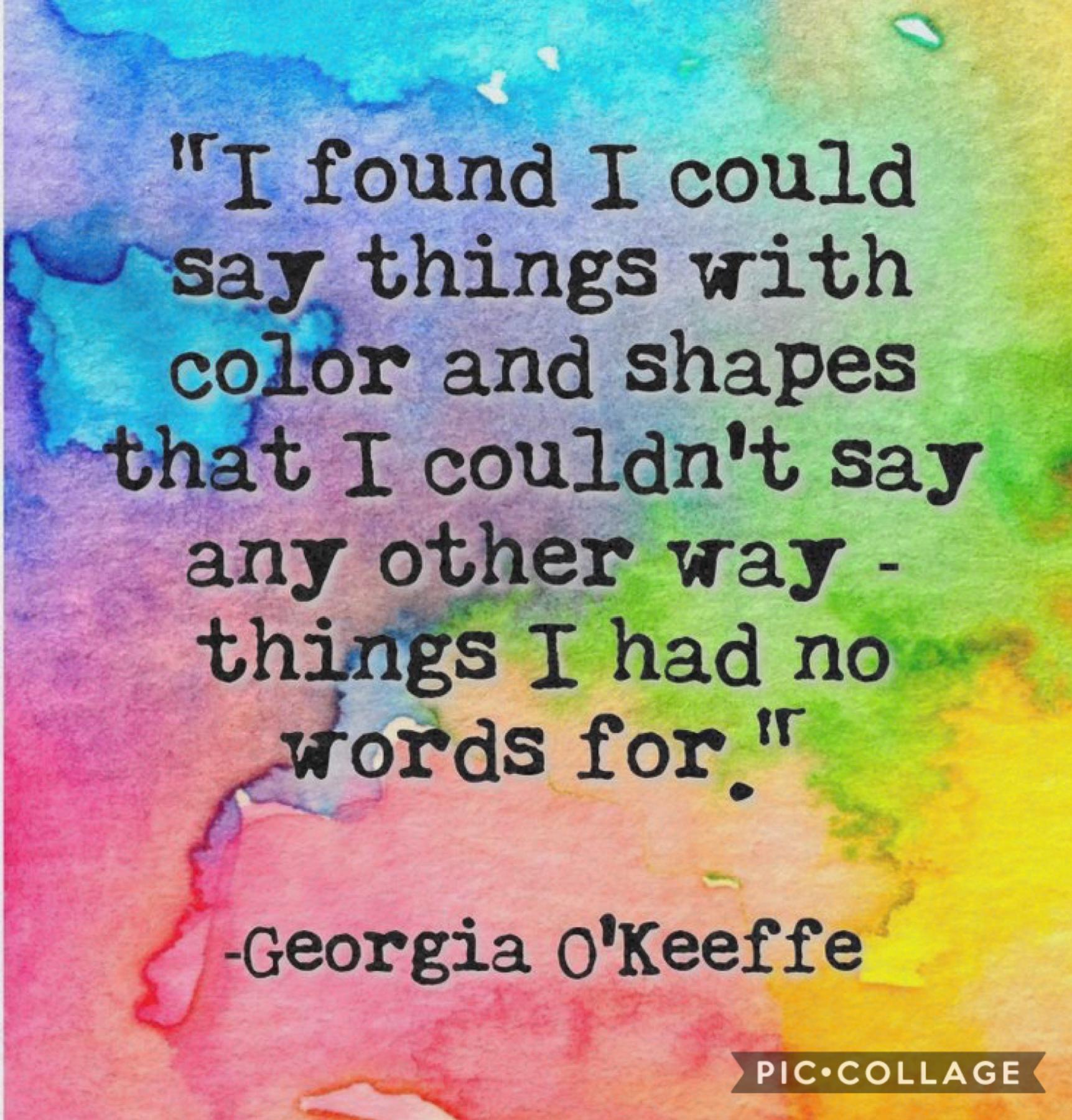 I found I could say things with colors 💙💚🧡💛💜