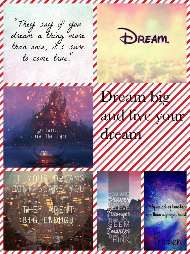 Dream big and live your dream