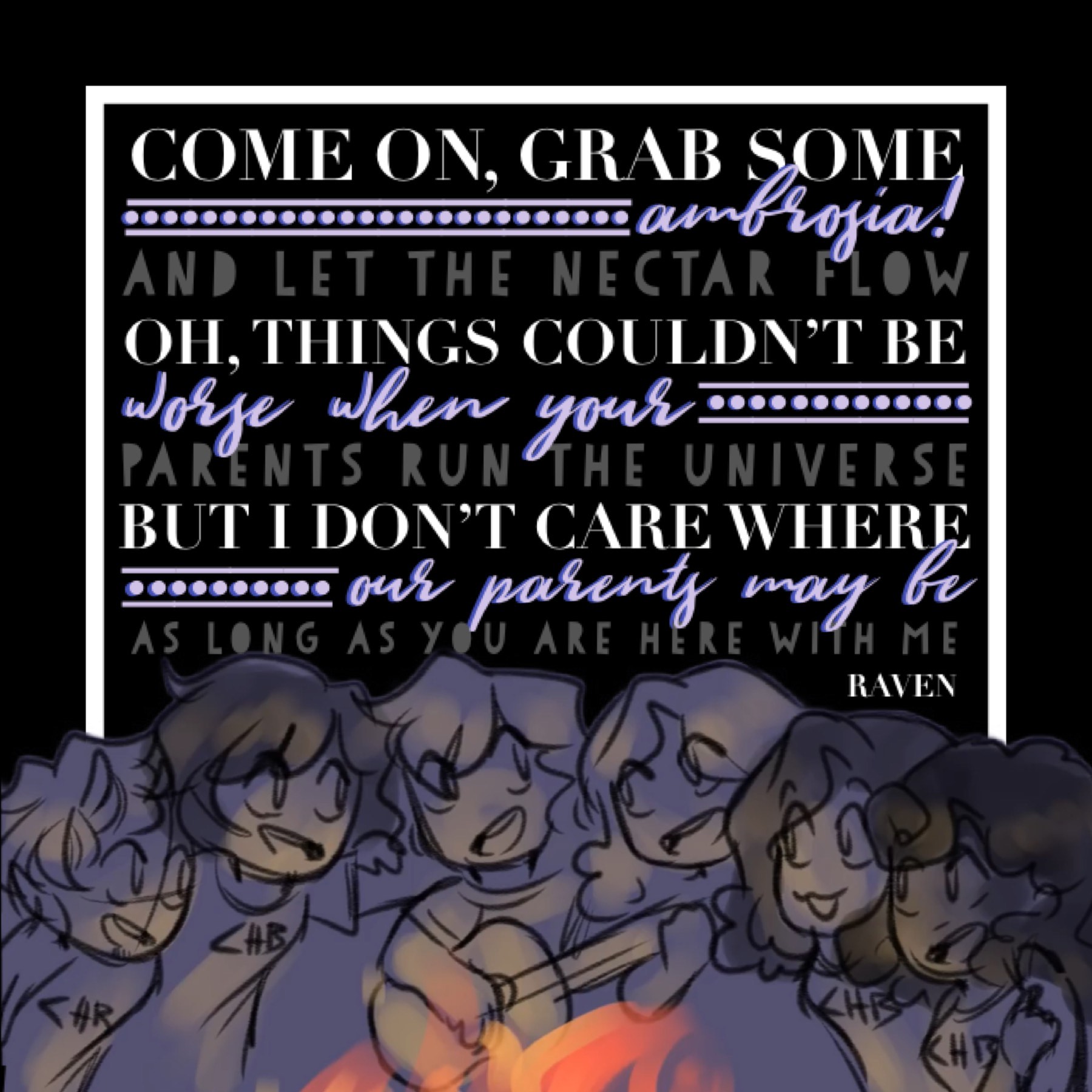 another campfire song collage oOp
i promise i’m working on a collage that’s not in this style ok-
i have an absolutely insane amount of homework to do and i’ve done absolutely none of it so that’s great,,
anyways how r you all??
comments :)