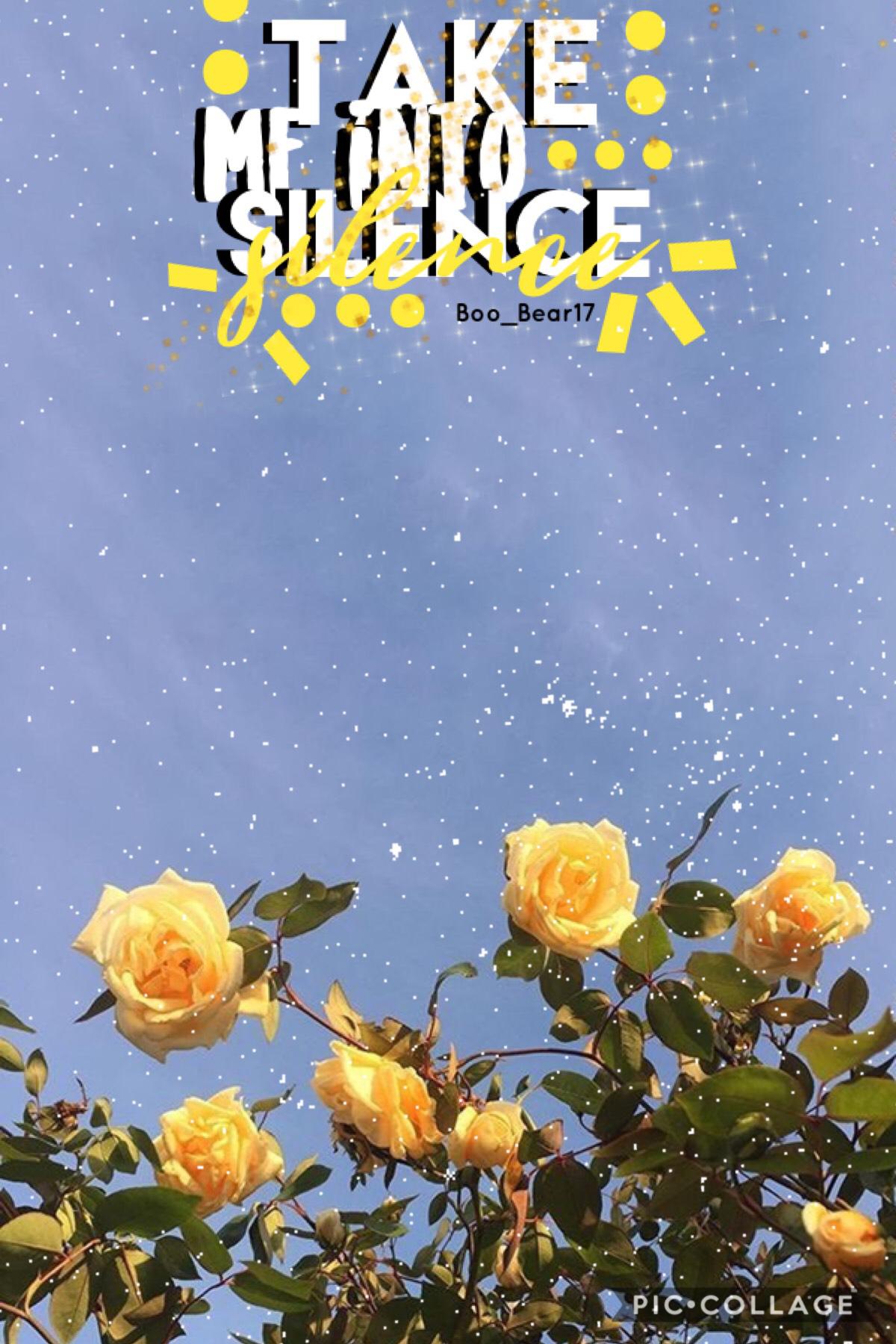 💛take me into silence💛
•I went to a band thug yesterday and the guest director who worked with us said this, and it stuck
•song rec: GONE by Paris and Trippie Redd