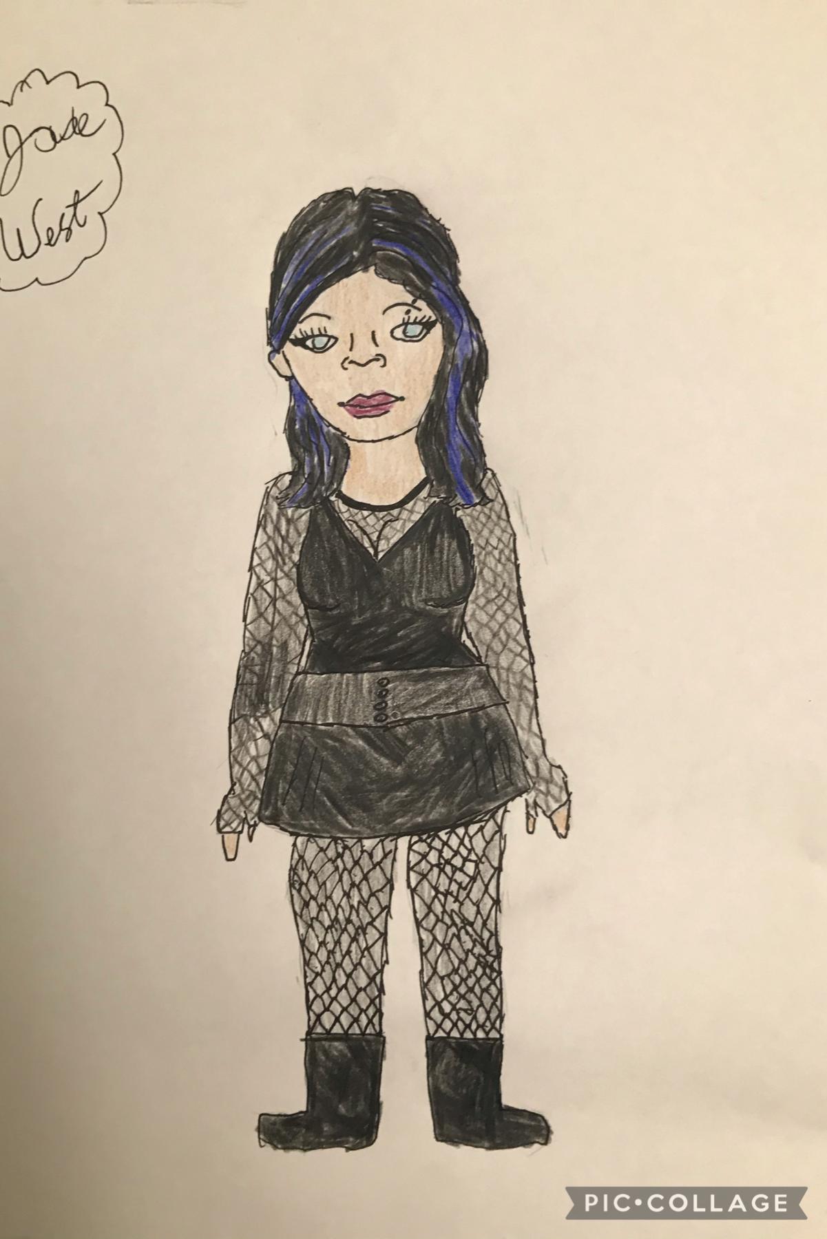 A fun drawing of Jade from Victorious 