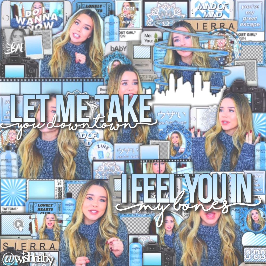 💍TAP💍
YAS finally, I get to make my own edits after such a long time yay 👏🏻😂😊 so here y'all go, I love Sierra and blue so what can ya do 😂😂😂 my jokes are dead so yeah.