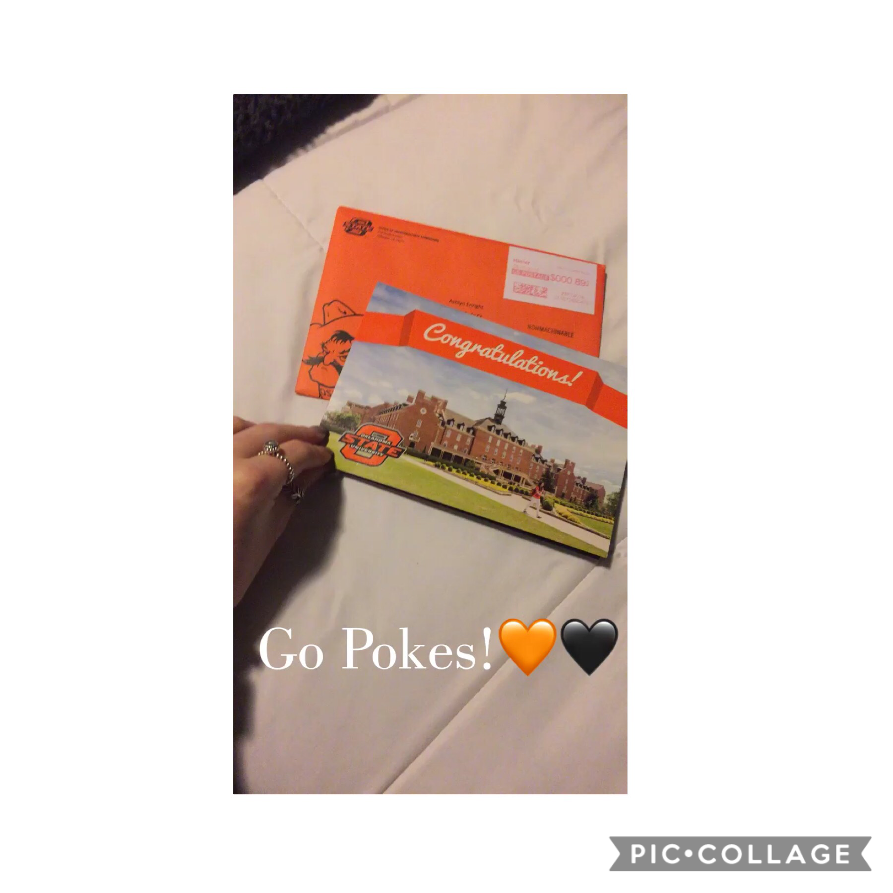 Guess where I’m going to college?!🧡🖤 #gopokes