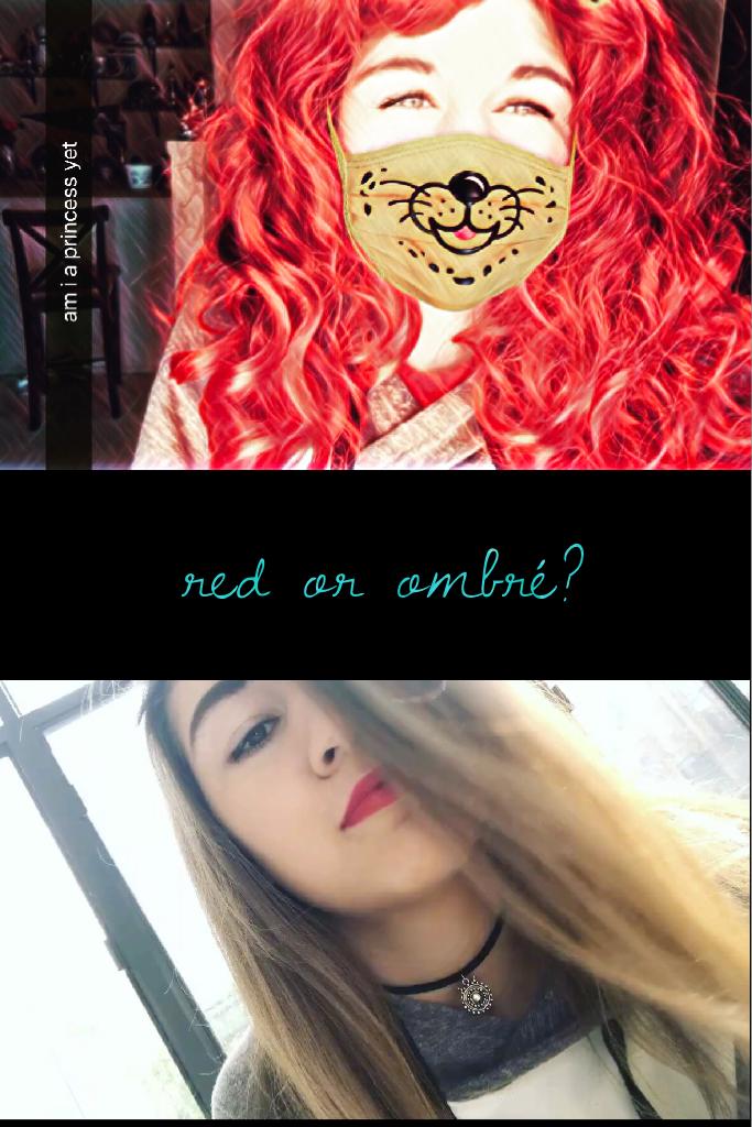 red or ombré?