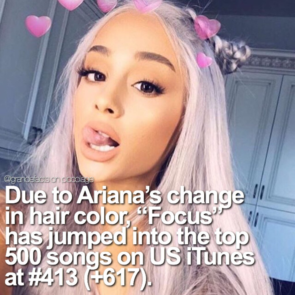 focus..focus on me 🎵 still not over this ICONIC hairstyle 😩 ariana IS up to something, and idk it could be focus pt. 2 👀
qotd: if you could dye your hair to ANY color, what would it be?  aotd: hmm probably brown 😍