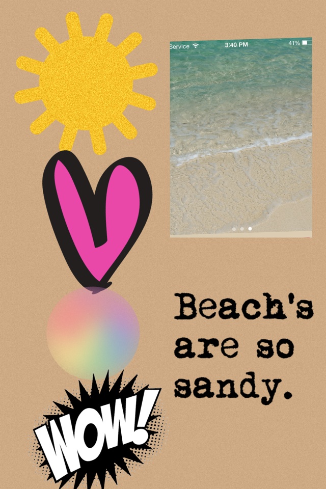 Beach's are so sandy. 