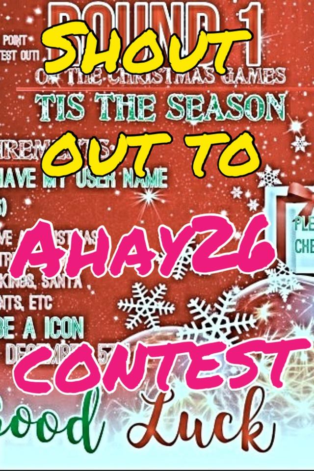 Ahay26 contest everyone join 😻