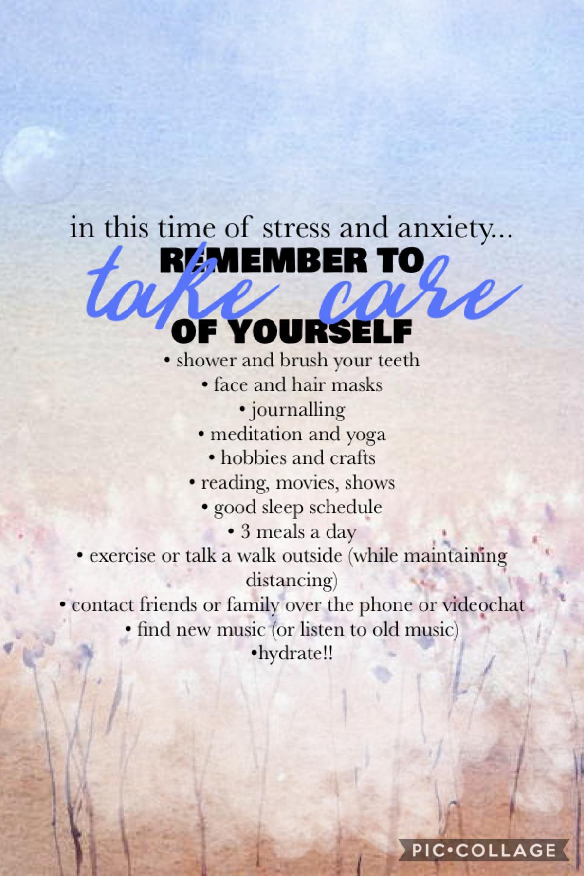 The virus is affecting everyone differently and may be causing more anxiety and hurting your mental health so remember to take care of yourself!💕
—side note: Sorry if I take long to respond!—