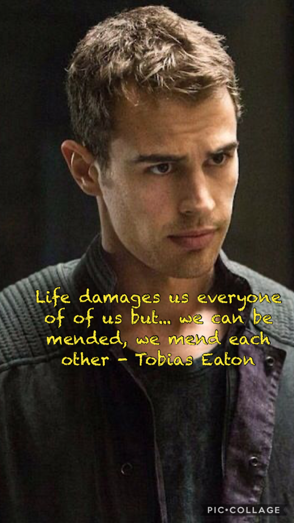 Just something meaningful from Tobias  #divergent #fourtris