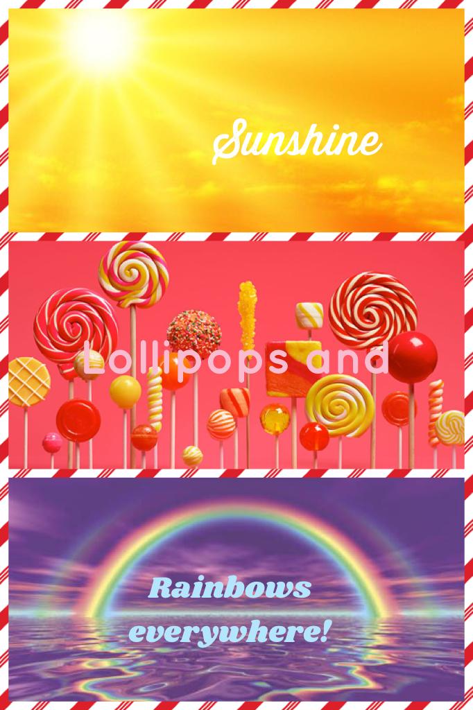Song was in my head so I made a pic collage about it! ☀️🍭🏳️‍🌈