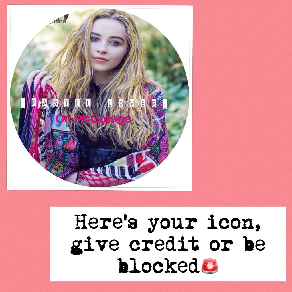 Here's your icon, give credit or be blocked🚨