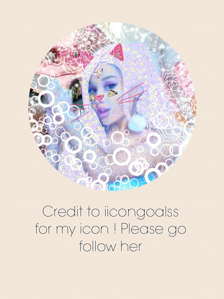Credit to iicongoalss for my icon ! Please go follow her