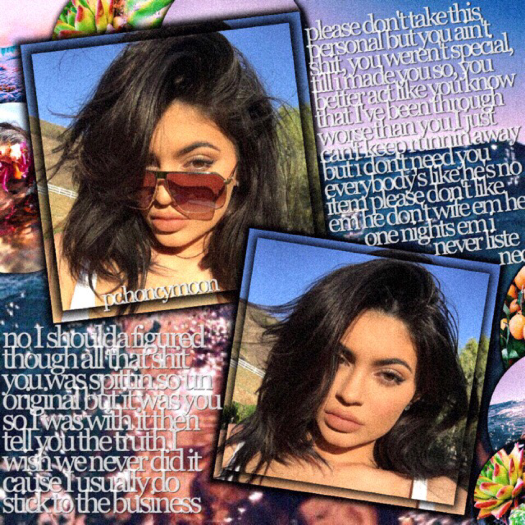 Kylie looks so pretty in these pics😍😍 is this filter too bright? comment what you think💋👼🏽 
—
-kyla👻💤