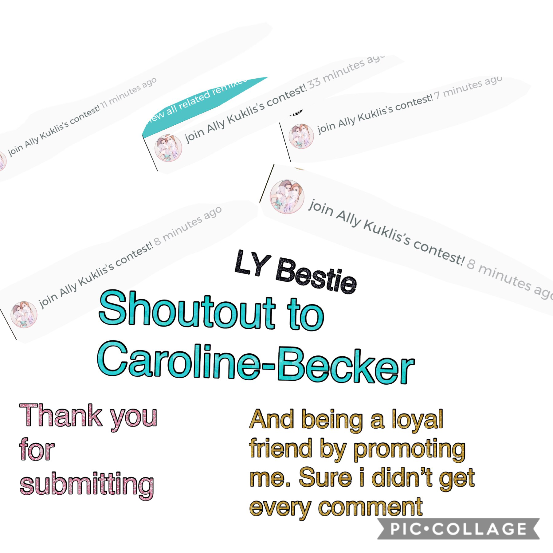 Go follow her!! @caroline-becker. Also you can get a shoutout if you submit