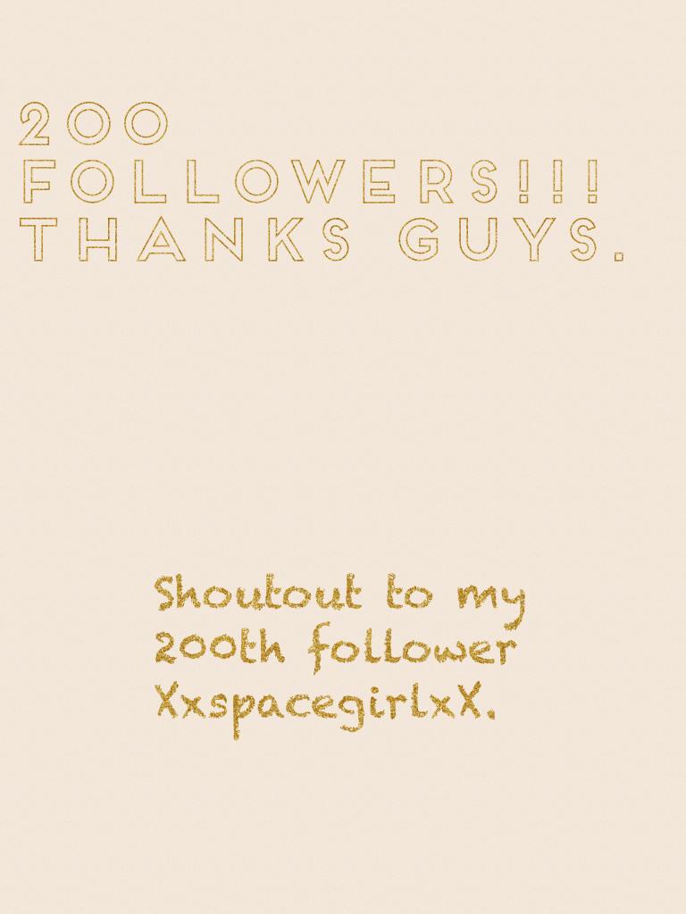 200 followers!!!
Thanks guys.
