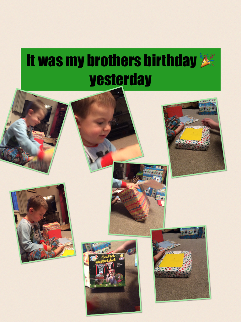 It was my brothers birthday 🎉 yesterday 