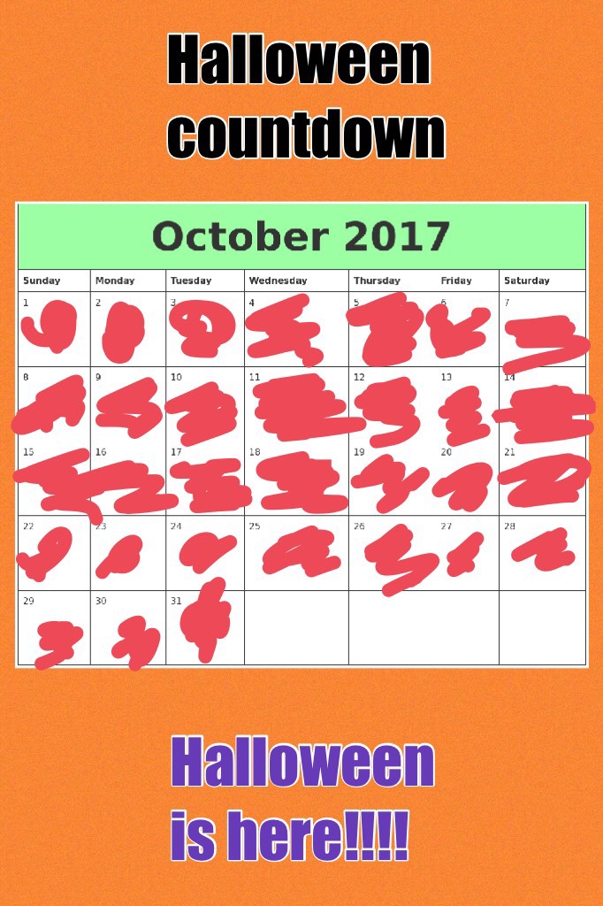 Halloween countdown 