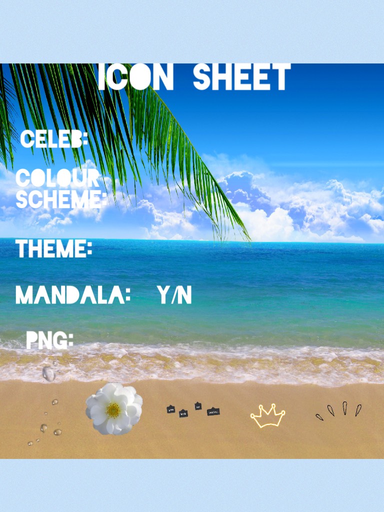 Icon sheet