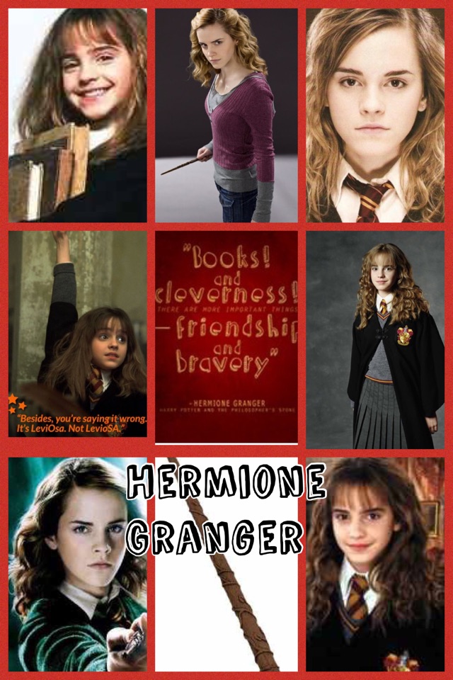 Hermione Granger- my second favorite Harry Potter character. 