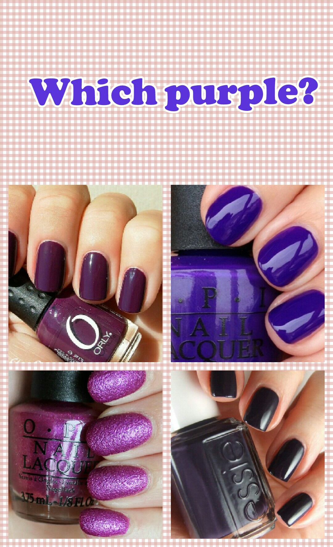 Which purple? 
