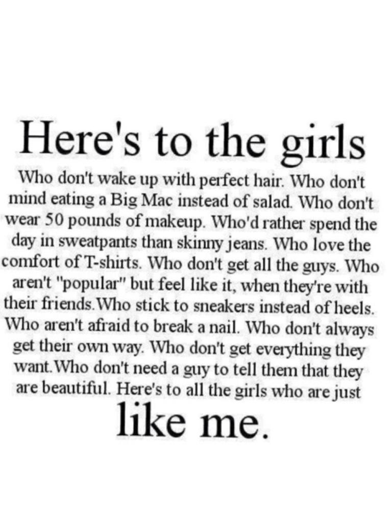 If this is you like it (only girls)