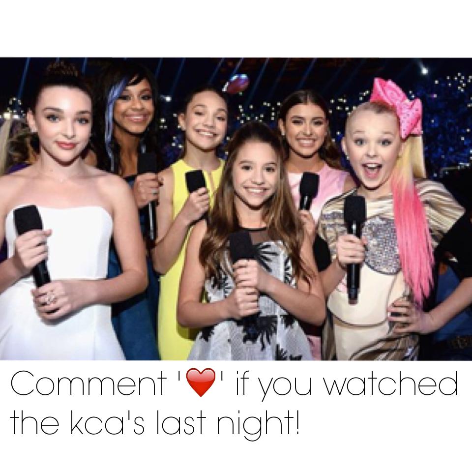 Comment '❤️' if you watched the kca's last night! 