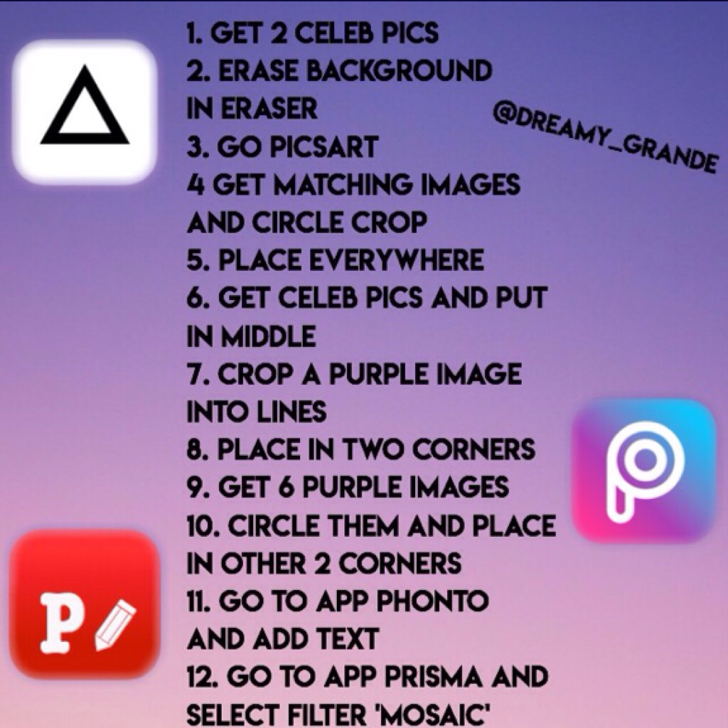 Click! 
Edit tutorial with free apps! Made for the ones without superimpose😘Please remix me (or my main, @dreamy_grande) your versions x 💐💕😘