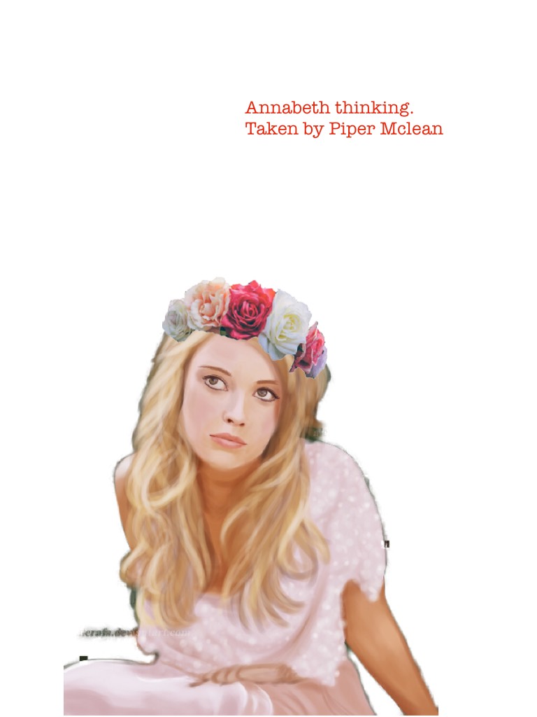 Annabeth thinking. Taken by Piper Mclean