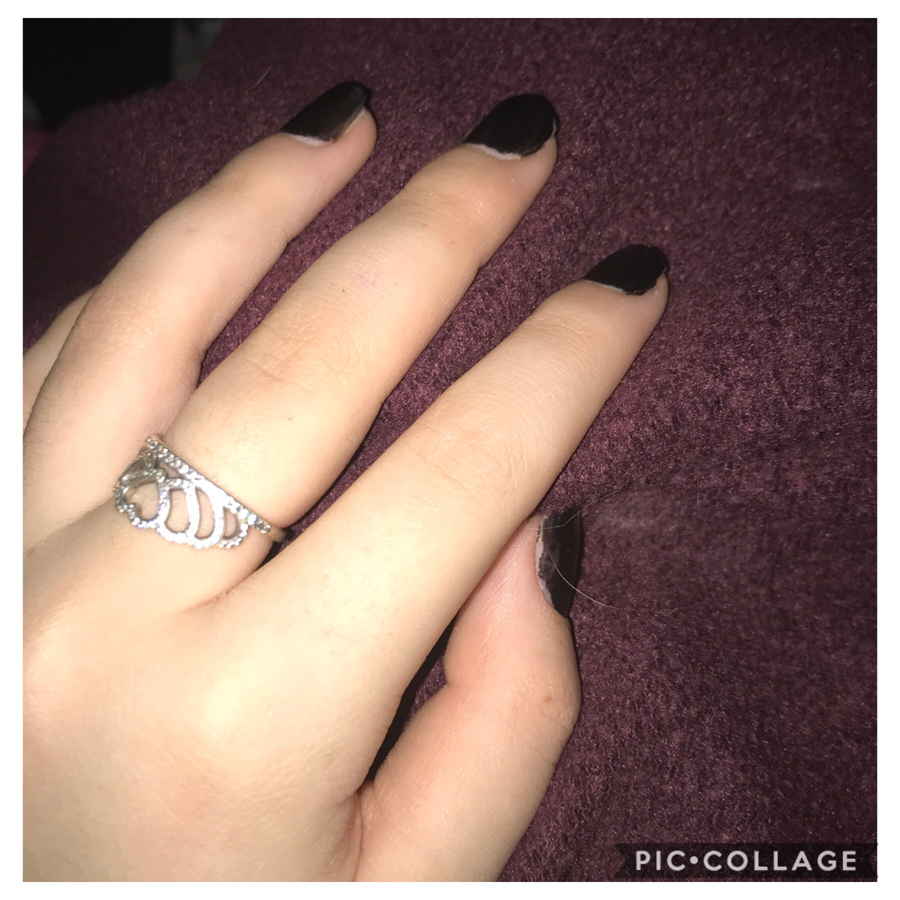Painted my nails black. Do if I like it though