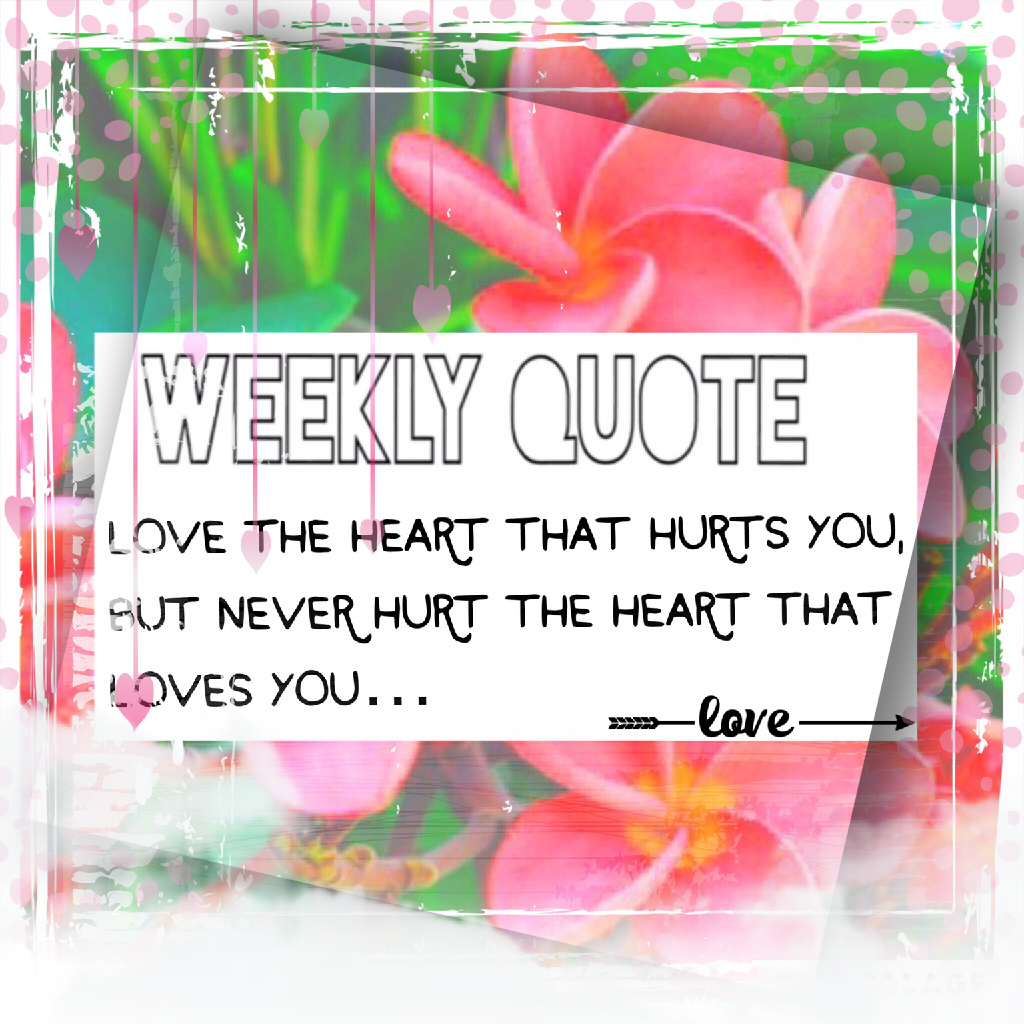 💗Click Here💗

Hey, sorry I didn't do the Weekly Quote last week. I just have been busy and also not really sure what it should have been. Hope you like this! ✨🤗💕