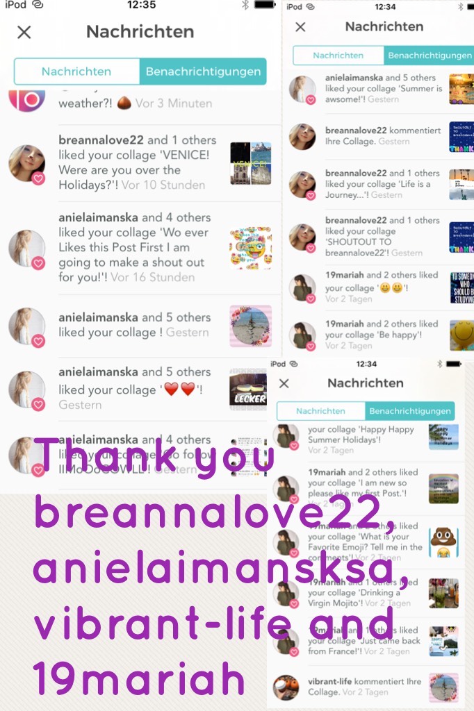Thank you breannalove22, anielaimansksa, vibrant-life and 19mariah