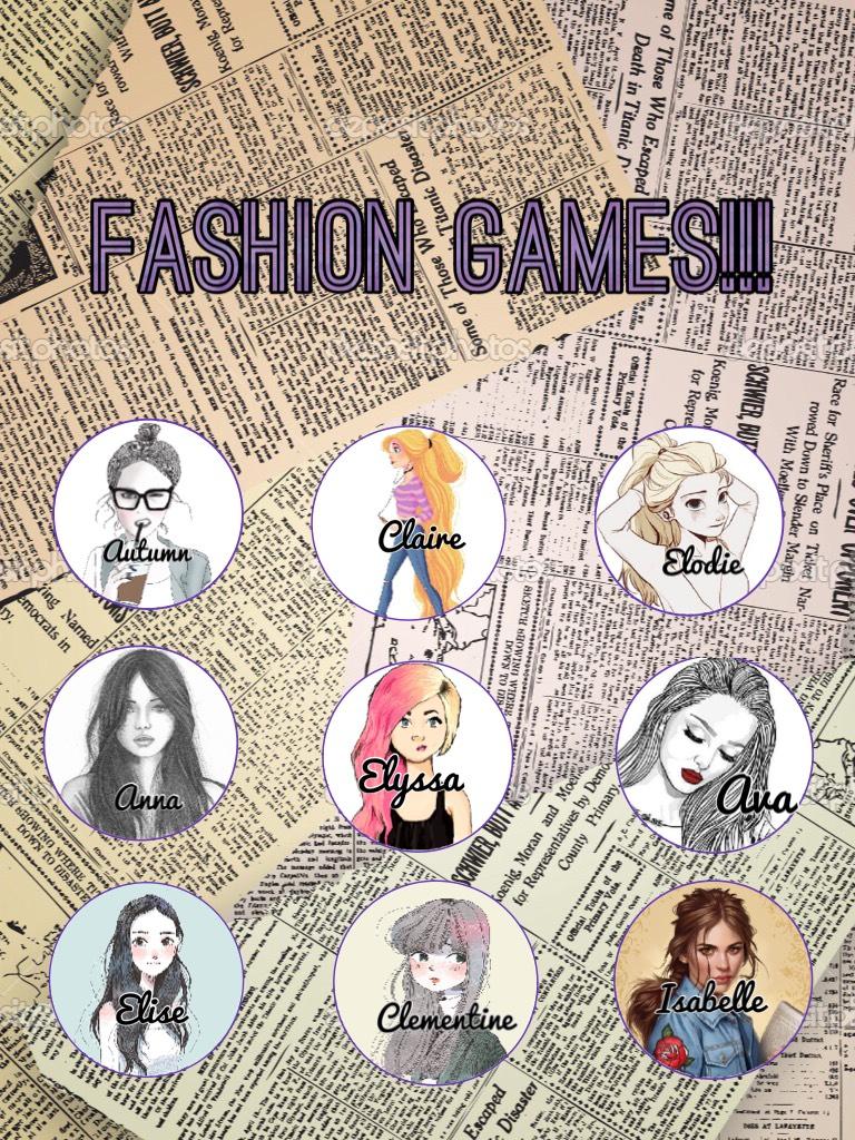 Fashion games!!!