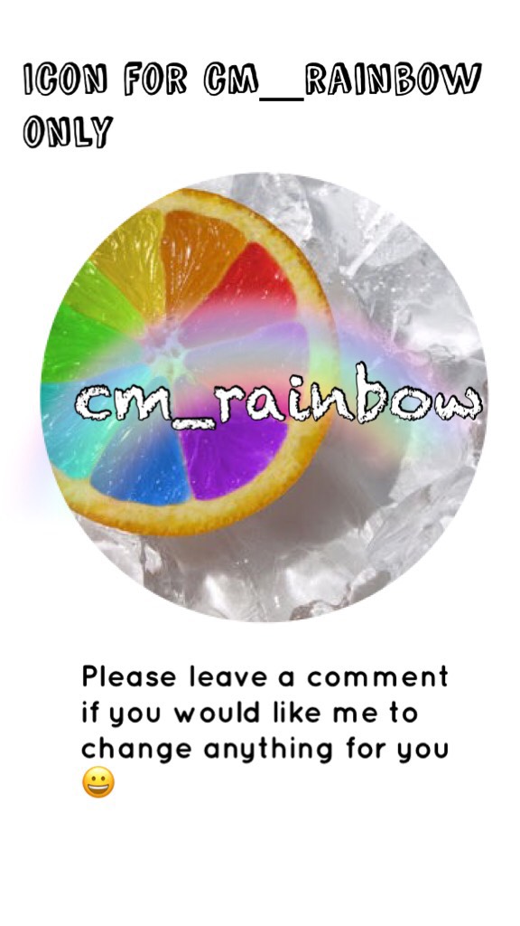 🌈Tap for more🌈
Icon for cm_rainbow only.

Please leave a comment if you would like me to change anything for you 

QOTD: What’s your favourite colour 

AOTD: Aqua 
Comment your AOTD 