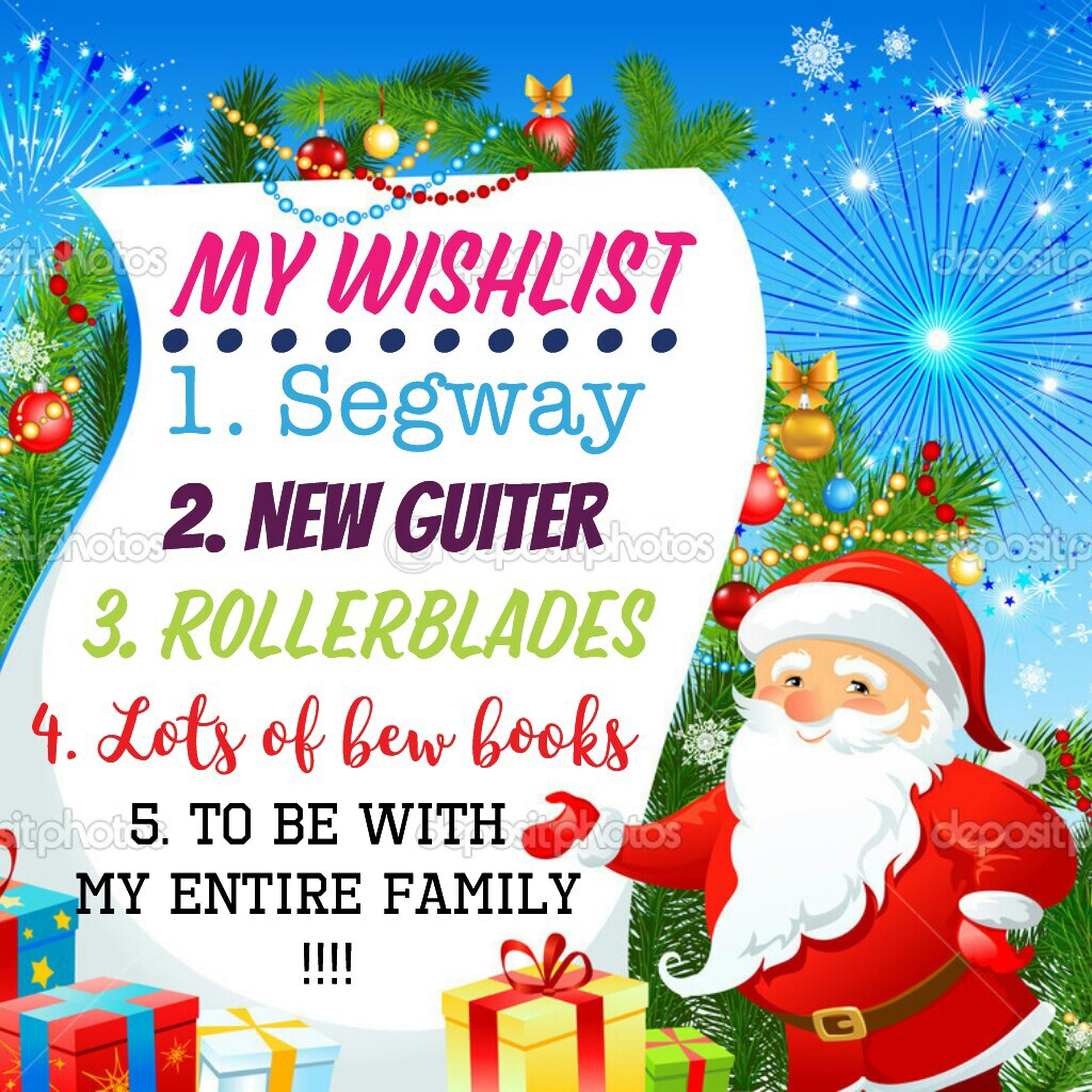 my Christmas wish list ..........