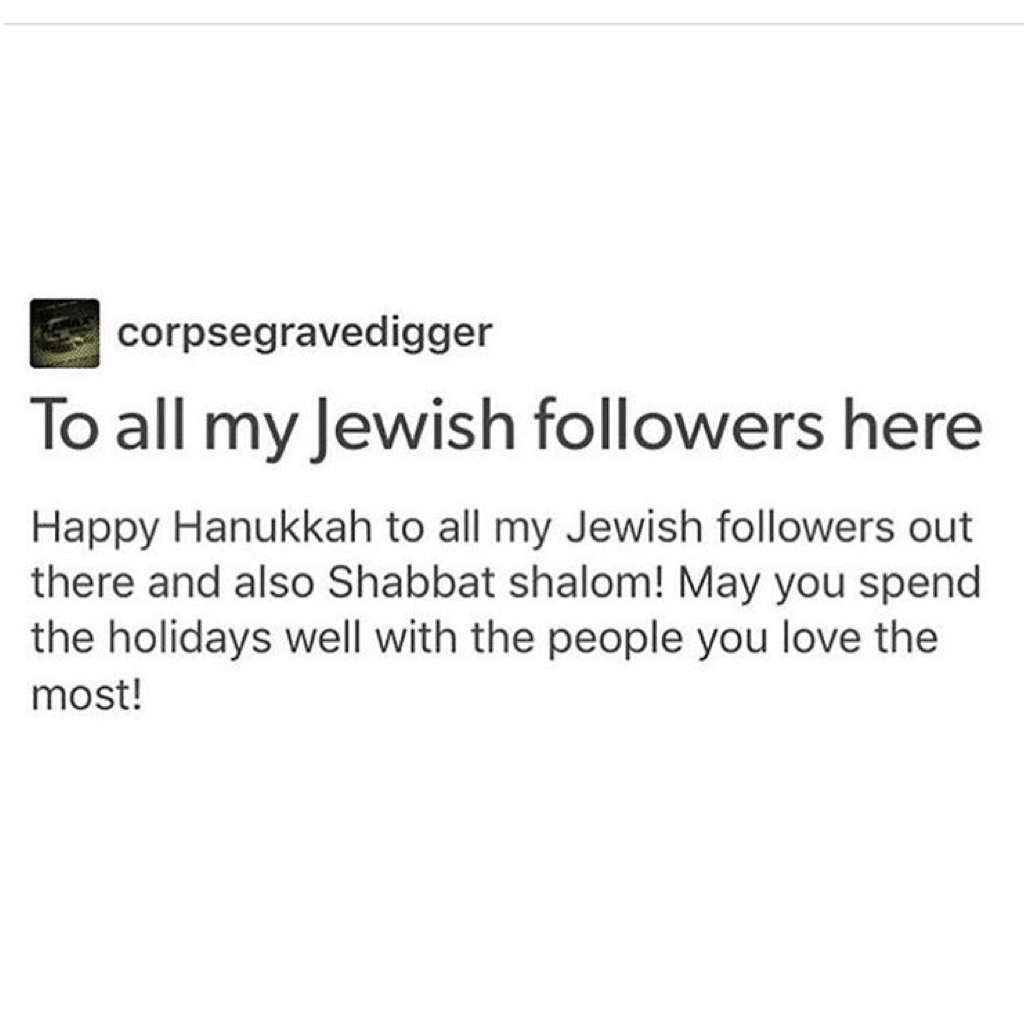 Happy Hanukkah, Merry Christmas, happy holidays. 
I hope you get to be yourself today, I hope you're not being misgendered. I love you and things will get better❤